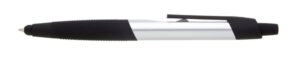 TOCCA propiska plast  - černé doplňky /D stříbrná s potiskem