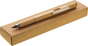 ATREZO PLUS  multifunkční bambusová tužka 6 v 1 natur s potiskem